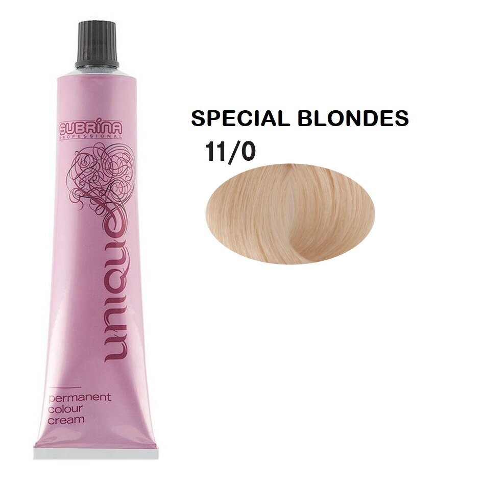 Juuksevärv Subrina Professional Unique Permanent Hair Dye 11/0 Special Natural Blonde, 100 ml hind ja info | Juuksevärvid | kaup24.ee