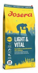 Josera Light&Vital для взрослых собак для снижения веса, 12,5 кг цена и информация | Сухой корм для собак | kaup24.ee