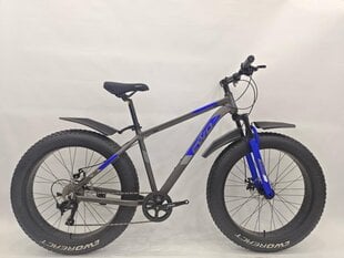 Горный велосипед Ewo React Grand Fat Bike, 26’’, синий цена и информация | Велосипеды | kaup24.ee