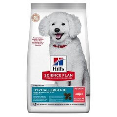 Hill's Science Plan Hypoallergenic Adult Small &amp; Mini täiskasvanud koertele väikestele tõugudele lõhega, 1,5 kg цена и информация | Сухой корм для собак | kaup24.ee