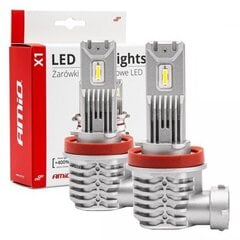 LED esitule pirnid H8/H9/H11 40W X1 Series Mini Amio 02967 hind ja info | Autopirnid | kaup24.ee