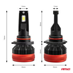 LED esitule pirnid HB3 9005 90W X3 Series Canbus Amio 02982 hind ja info | Autopirnid | kaup24.ee