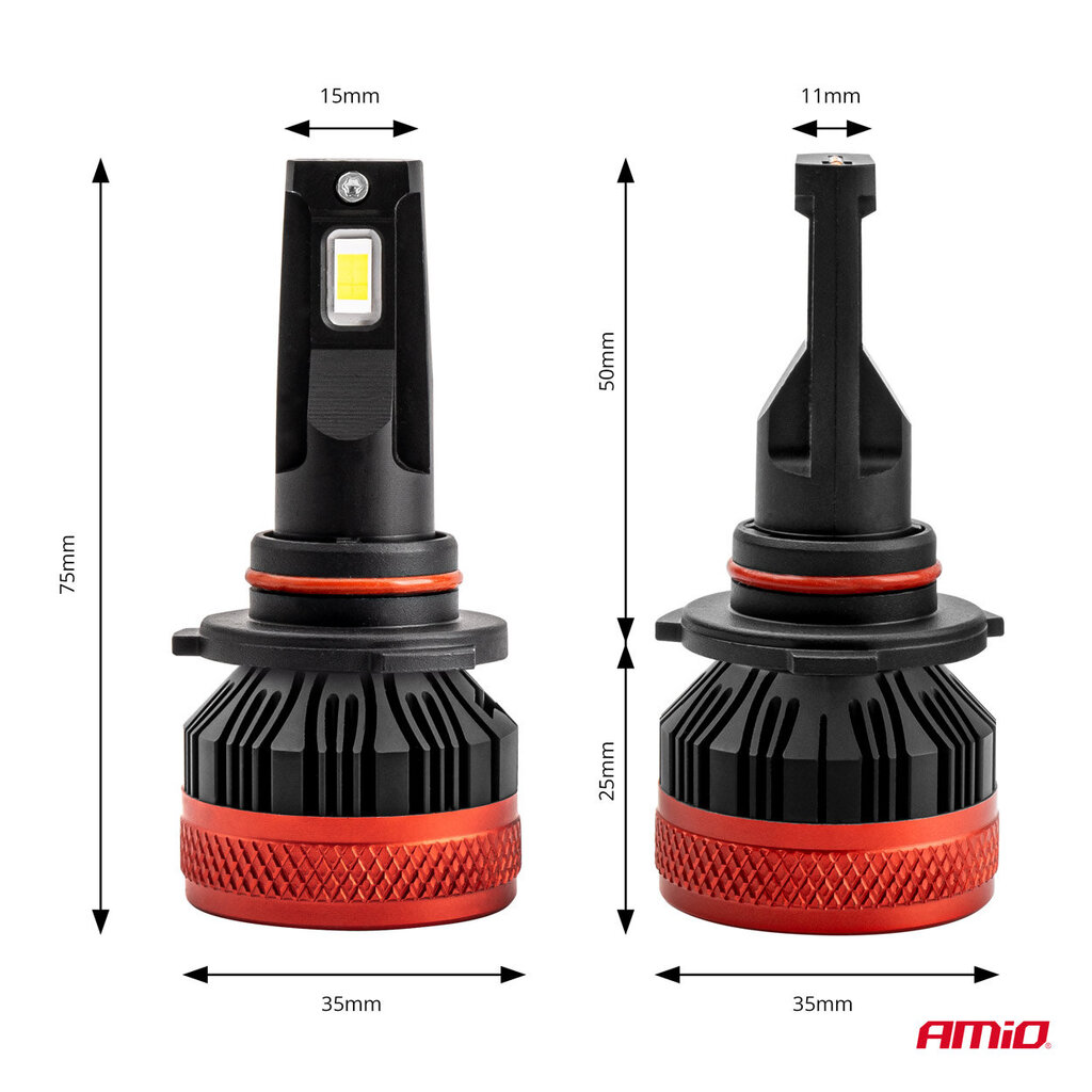 LED esitule pirnid HB3 9005 90W X3 Series Canbus Amio 02982 цена и информация | Autopirnid | kaup24.ee