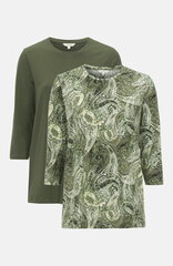 Женская блузка Cellbes 2 шт., темно-зеленый цвет цена и информация | Женские блузки, рубашки | kaup24.ee