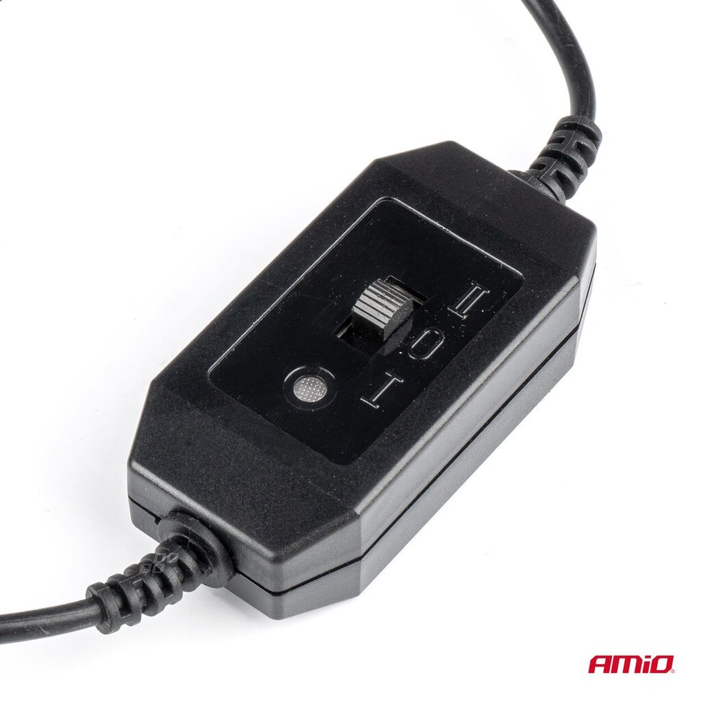 Ventilaator 2x4" 12V 2-kiirust USB laadija,peatoe kinnitus Amio 03009 hind ja info | Lisaseadmed | kaup24.ee