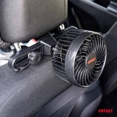 Ventilaator 4,5" 12V 2-kiirust peatoe kinnitus Amio 03007 цена и информация | Lisaseadmed | kaup24.ee