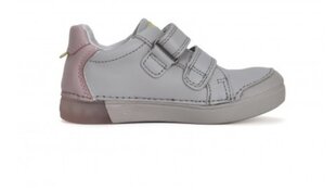 Детские кожаные ботинки D.D.STEP.S068-41608DM.Light Grey, серый цена и информация | Детские сапоги | kaup24.ee