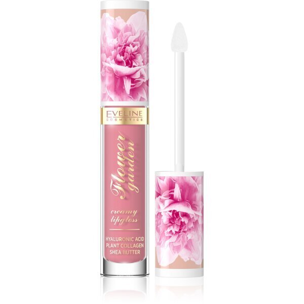Huuleläige Eveline Cosmetics Flower Garden Creamy 4,5 ml, õrn roos 01 hind ja info | Huulepulgad, -läiked, -palsamid, vaseliin | kaup24.ee
