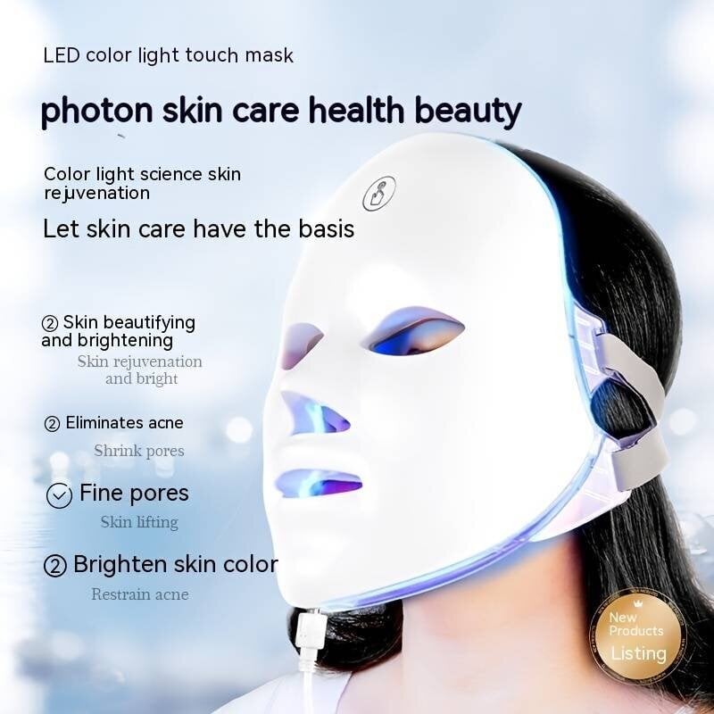 LED valgusteraapia mask PanoramaGoods v7 цена и информация | Näohooldusseadmed | kaup24.ee