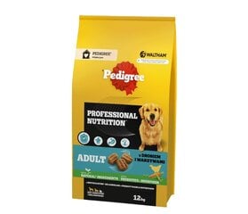 Pedigree Adult Professional Nutrition suurt ja keskmist tõugu koertele koos kodulindude ja köögiviljadega, 12 kg цена и информация | Сухой корм для собак | kaup24.ee