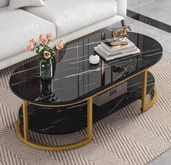 Журнальный столик Arienne 120x60 cm, черный цена и информация | Журнальные столики | kaup24.ee