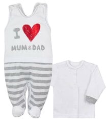 костюм 74 см, белый цена и информация | Комплекты одежды для новорожденных | kaup24.ee