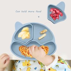 Laste toidunõude komplekt Kutsikas, 10-osaline, helesinine hind ja info | Laste sööginõud | kaup24.ee