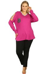 Ярко-розовая туника с декоративным карманом. S941-RO-54 цена и информация | Туники | kaup24.ee