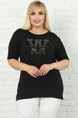 Женская футболка с аппликацией S971-44 цена и информация | Женские блузки, рубашки | kaup24.ee