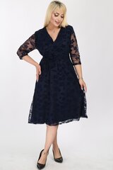 Темно-синее платье F4002-TM-44/46 цена и информация | Платья | kaup24.ee
