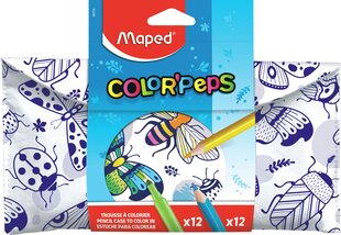 Пенал Maped "Color'Peps" с 24 аксессуарами цена и информация | Принадлежности для рисования, лепки | kaup24.ee