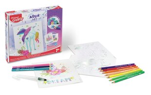 Piltide värvimise komplekt Maped Creativ Aqua Art Unicorns цена и информация | Развивающие игрушки | kaup24.ee