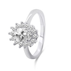 Brilio Silver Серебряное обручальное кольцо RI045W цена и информация | Кольцо | kaup24.ee