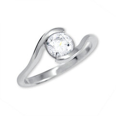 Brilio Silver Hõbedast kihlasõrmus 426 001 00422 04 hind ja info | Sõrmused | kaup24.ee