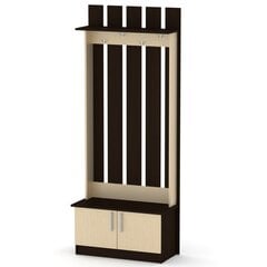 Шкаф для прихожей Яна, коричневый цена и информация | Шкафы в прихожую | kaup24.ee