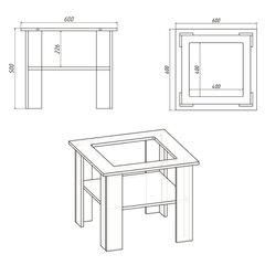 Diivanilaud Madrid MDF, pruun hind ja info | Diivanilauad | kaup24.ee