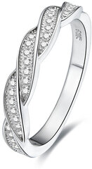 Beneto Hõbesõrmus kristallidega AGG184 hind ja info | Sõrmused | kaup24.ee
