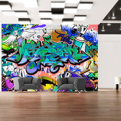 Fototapeet - Graffiti: blue theme hind ja info | Fototapeedid | kaup24.ee