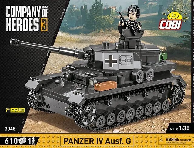 Konstruktor tank Cobi Panzer IV Ausf.G - Cobi -3045, 610 d. hind ja info | Klotsid ja konstruktorid | kaup24.ee
