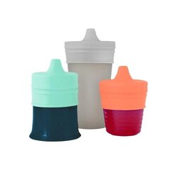 Silikoonkaantega Cup Snug 3 tk 12 kuud+ цена и информация | Бутылочки и аксессуары | kaup24.ee