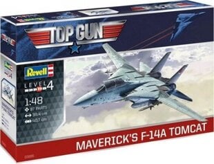 Клеевая модель Revell F-14A Tomcat компании Maverick «Top Gun» 1:48 цена и информация | Склеиваемые модели | kaup24.ee