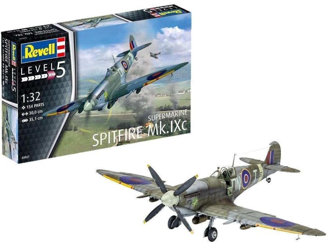 Kokkupandav mudel Supermarine Spitfire Mk. IXc Revell, 03927 hind ja info | Klotsid ja konstruktorid | kaup24.ee