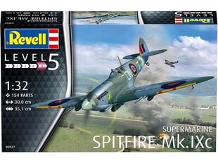 Сборная пластиковая модель. Revell - Supermarine Spitfire Mk. IXc, 1/32, 03927 цена и информация | Конструкторы и кубики | kaup24.ee