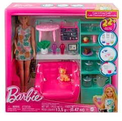 Barbie-nuku kohvikukomplekt Mattel цена и информация | Игрушки для девочек | kaup24.ee