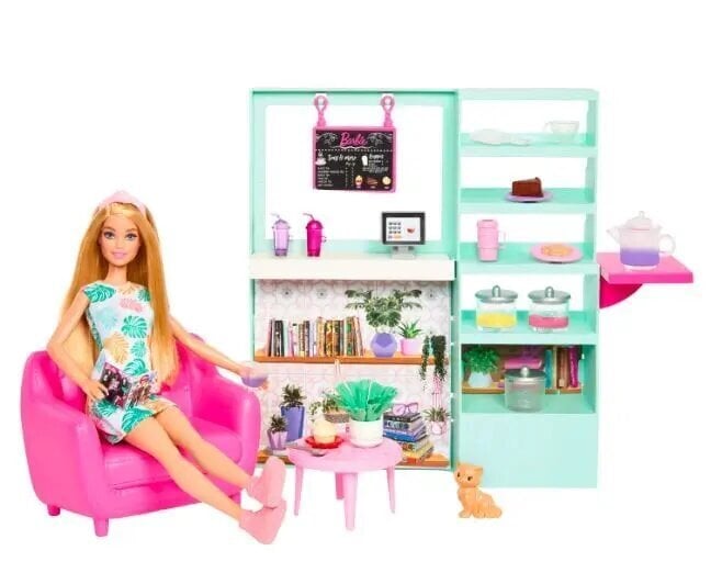 Barbie-nuku kohvikukomplekt Mattel цена и информация | Tüdrukute mänguasjad | kaup24.ee