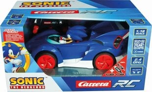 Автомобиль Carrera R/C: команда Sonic Racing с тактовой частотой 2,4 ГГц - Соник (высокопроизводительная версия) - 1:18 (370201063) цена и информация | Развивающий мелкую моторику - кинетический песок KeyCraft NV215 (80 г) детям от 3+ лет, бежевый | kaup24.ee