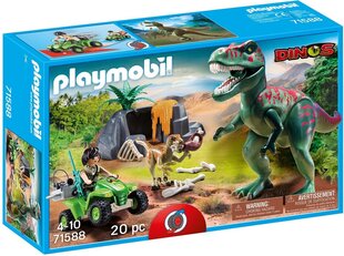 71588 PLAYMOBIL Dinos блоки Квадроцикл исследователя и динозавры цена и информация | Конструкторы и кубики | kaup24.ee