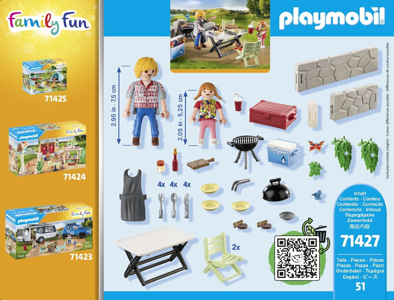 71427 Playmobile® konstruktor Family Fun Grill koos perega hind ja info | Klotsid ja konstruktorid | kaup24.ee