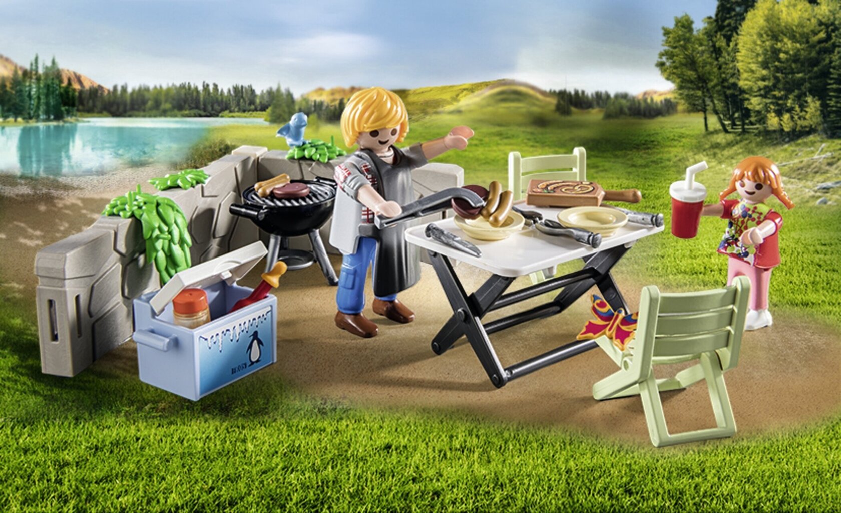 71427 Playmobile® konstruktor Family Fun Grill koos perega hind ja info | Klotsid ja konstruktorid | kaup24.ee