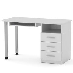 Письменный стол СКМ-09, белый цена и информация | Компьютерные, письменные столы | kaup24.ee
