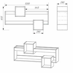 Riiul MG-6 PK-2, pruun hind ja info | Riiulid | kaup24.ee