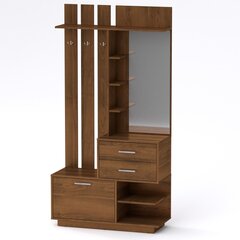 Шкаф для прихожей Eva, коричневый цена и информация | Шкафы в прихожую | kaup24.ee