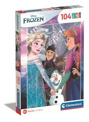 Pusle Clementoni 104 tk, Supercolor Disney Drozen 25742 цена и информация | Пазлы | kaup24.ee