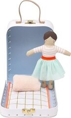 Plüüsist nukukomplekt kohvris koos tarvikutega Meri Meri Leela hind ja info | Pehmed mänguasjad | kaup24.ee