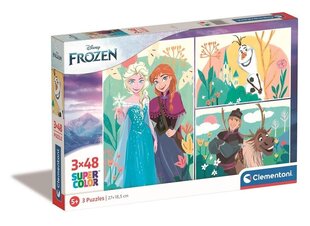 Pusle Clementoni 3x48 tk, Supercolor Disney Fozen 25284 цена и информация | Пазлы | kaup24.ee