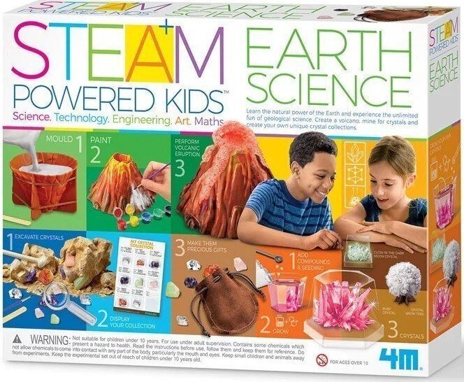 Õppekomplekt Steam Earth Sciences 4M цена и информация | Arendavad mänguasjad | kaup24.ee