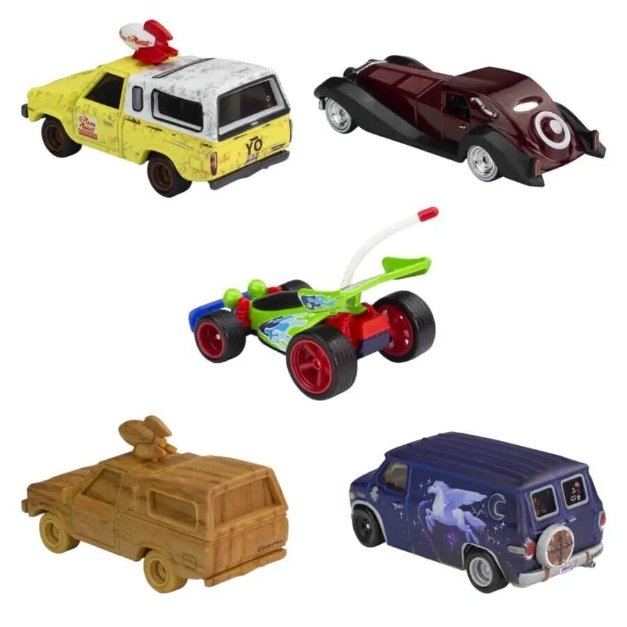 Automudelite komplekt Mattel Hot Wheels Disney 100 Anniversary, 5 tk. hind ja info | Poiste mänguasjad | kaup24.ee