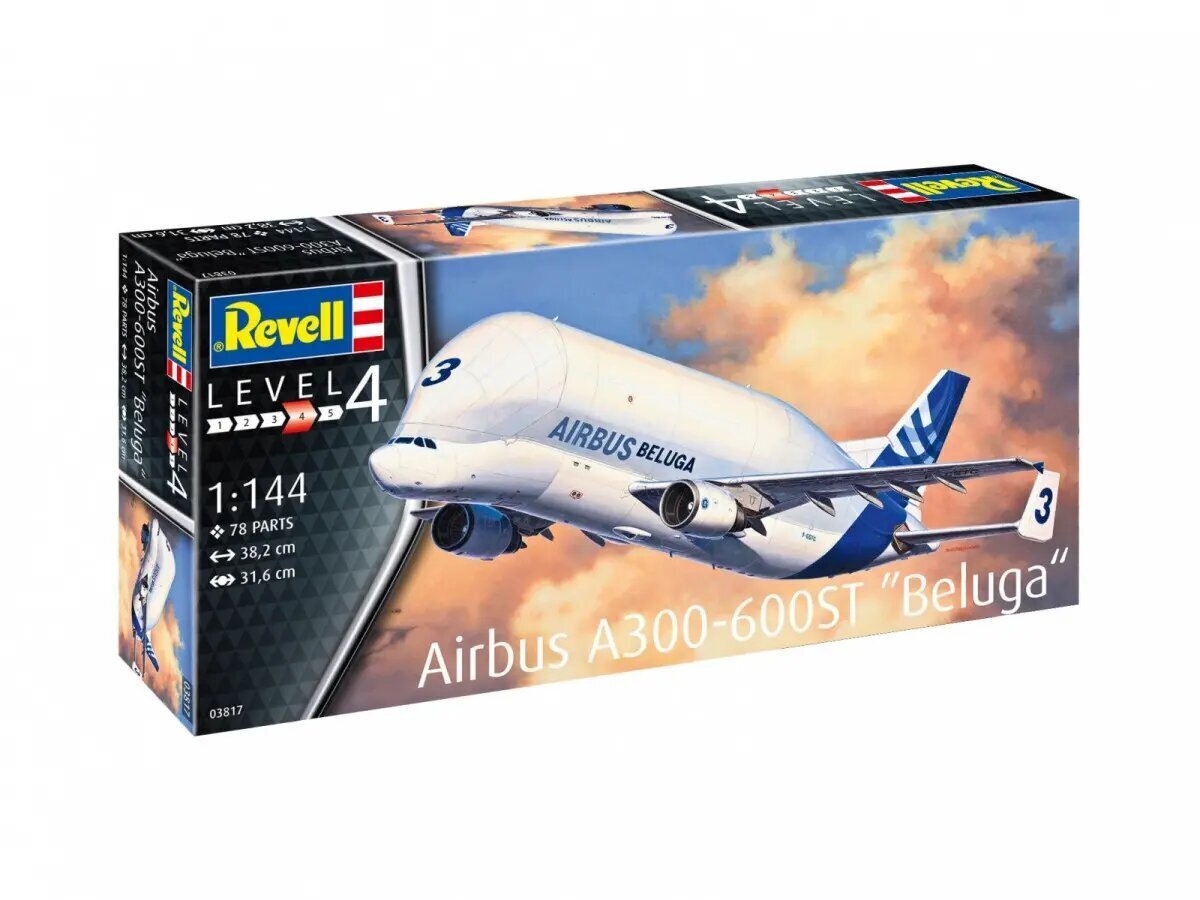 Konstruktor Revell Airbus A300-600ST Beluga, 78 d. цена и информация | Klotsid ja konstruktorid | kaup24.ee