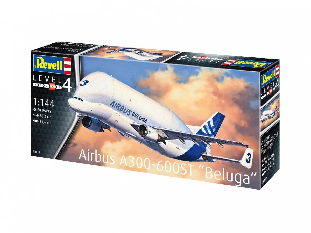 Konstruktor Revell Airbus A300-600ST Beluga, 78 d. цена и информация | Klotsid ja konstruktorid | kaup24.ee