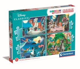 Набор пазлов Clementoni Puzzle 4in1 Disney Classics 21414 цена и информация | Пазлы | kaup24.ee